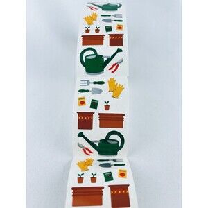Vintage 1996 Mrs.‎ Grossman's Sticker Roll Gardening 33 Sheets - Scrapbooking